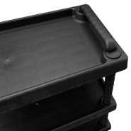 Vidaxl chariot à outils d'atelier 3 niveaux noir 75x37,5x92 cm pp 151828_3