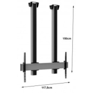 Écran vitrine suspendu 75
