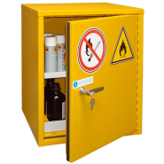 Armoire de sécurité pour produits inflammables - modèles bas, comptoir et hauts avec 1 ou 2 portes_3