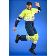 Combinaison multirisques ATEX haute visibilité jaune fluo - Réf. 650*ATX - Bandes rétroréfléchissantes ignifuges - Multiples poches_3