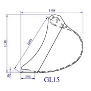 GL 15 godet de curage - Lamy Les Constructeurs - 450mm à 1200mm - pour pelles de 15 à 17 tonnes_3