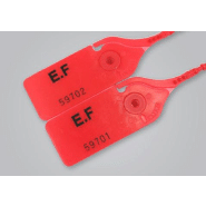 Scellé PP à tige crantée ronde   - Longueur 250 mm - Tige Ø3.8 mm - Rouge_3