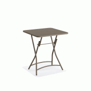Table de bistrot pliable 60x60 cm en métal Breeze Cappuccino_3