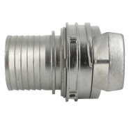 Demi-raccord symétrique avec verrou - DN 80 mm - Embout annelé Ø 76 mm - Inox_3