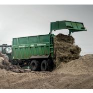 Système de fond poussant innovant sur la remorque Power-push plus+ Brantner