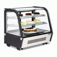 Vitrine de comptoir réfrigérée économe en énergie Série G noire 120L - Polar - GP292_3