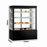 Vitrine réfrigérée 1500 mm - 1400L - double vitrage avec 3 étagères | KTG157W_3