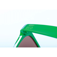 Lunettes de soleil en RPET - protection UV 400 - couleur verte - 25g_3