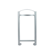 Corbeille publique en acier traité anticorrosion et anti UV - Modèle RIVA - 60L, avec variantes cendrier et distributeur canin_3