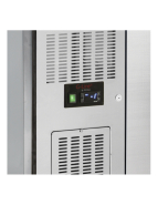 Desserte réfrigérée positive 2 portes adossée TEFCOLD - Extérieur et intérieur inox - Volume 272 litres_3