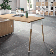Bureau Manager X3 Quadrifoglio: rangement et style - 224, Blanc, Blanc, Sans caisson_3
