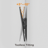 VALUE Support mural TV, distance murale de 47 mm, inclinable,_3