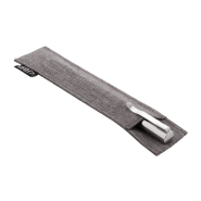 Stylo bille twist en métal - Corps en polyester RPET - Étui assorti - Encre bleue_3