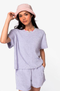 T-shirt écoresponsable en éponge pour femme - NS328 - coupe oversize, coton biologique et polyester recyclé_3