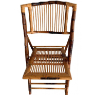 Lot de 8 Chaises pliantes BAMBOU + Coussins Offerts_3