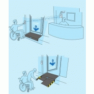 Équipement accessible avec borne d'appel intégrée