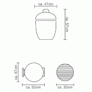 Barbecue Kamado Monolith Junior Pro 2.0 avec chariot | Planet Outdoor_3