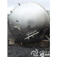 Cuve stérile BIO INOX 11940 L - Température -4°C à 127°C - Pression service 1.65 bar - CIP - N° ARTICLE : CUV186_3