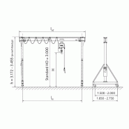 D-IVP Portique de levage - Demag Cranes & Components SAS - 250 à 3200 kg - Équipement mobile pour ateliers_3