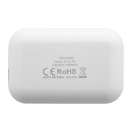 Écouteurs Bluetooth sans fil antibactériens - fonction mains libres - boîtier chargeur plastique - norme ISO 22196_3