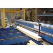 Machine industrielle avec convoyeur pour chevrons et dés