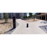 Borne escamotable automatique hydraulique pour régulation de zones piétonnes_3