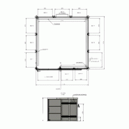 Cabine de soudage laser classe 4 - 3x3m avec porte coulissante_3