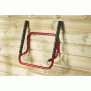 MOTTEZ - Support mural rabattable pour 2 vélos - tubes acier zingué et époxy - B053QRA_3