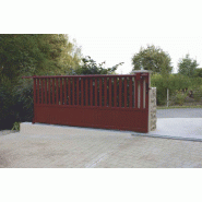 Portail coulissant semi barreaudé - 3500 / 1700_3