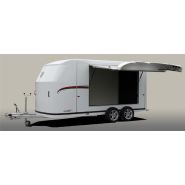 Remorque polyvalente Jumbo avec roues jockey et ouverture arrière configurable