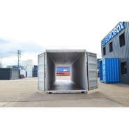 Container maritime 40 pieds - Double portes, acier Corten - 68 m³_3