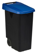 Poubelle de tri Movatri - couvercle plein - 65L, 85L, 110L - Noir, Jaune, Rouge, Bleu, Vert - Recyclée et Recyclable_3