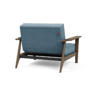 Innovation Living - Fauteuil design Splitback Frej Mixed Dance Light Blue convertible lit 90x115 cm avec accoudoirs en chêne fumé_3