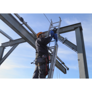 Ligne de vie à chariot en sous-face - dispositif d'ancrage horizontal conforme EN795:2012 classe C_3