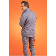 Blouson retardateur de flammes et antistatique - Cap 2 - Réf. 635*cpa - Gris acier - Normes EN ISO 11612 et EN 1149-5_3