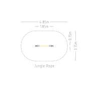 Parcours sportif pour enfants - Slackline 2m Jungle Rope - Réf 8098865 - HAGS_3