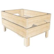 Caisse jardinière en bois S2 - Simply A Box - L36 x H29 x P54 cm - Bois brut ou 6 coloris de lasure à l'eau_3