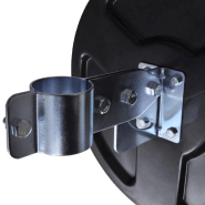 Vidaxl miroir de trafic convexe d'extérieur plastique pc noir 30 cm 141679_3