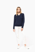 Pull Mérinos col V femme - Kariban Premium - 100% laine mérinos extra-fine - Réf: PK911_3