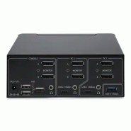 Switch KVM DisplayPort 2 Ports, 8K 60Hz / 4K 144Hz, DP 1.4, 2 Ports USB 10Gbps, 4 Ports USB HID, Com_3