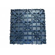 Caillebotis en composite co-extrudé haute densité 30 x 30 cm - Charbon - Pose facile - Imputrescible_3