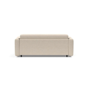 INNOVATION LIVING - Canapé design Killian Dual convertible lit 195x140 cm en tissu Phobos Latte - Matelas réversible et housses lavables_3