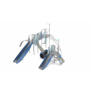 Structure multi-activités métallique Stellar Les Grenadines - LD1EK0171 - Ludoparc - 3 tours - Inox - Pour 35 enfants_3