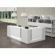 Banque d'accueil d'angle Z2 - Officity - 225, Blanc mat_3