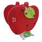 Jeu ressort pomme 1 à 12 ans - Polyéthylène et acier peinte à la poudre - 0,69 x 0,42 x 0,87 m_3