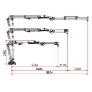 W 150 S3 grue auxiliaire - Bob Spa - Capacité de levage 150 kNm - Extensions hydrauliques et stabilisateurs_3