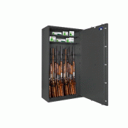 Armoire à armes FORMAT CAPRIOLO IV Classe I - Armoire à fusils (EN 1143-1) - Serrure biométrique empreinte digitale / Gris clair RAL 7035_3