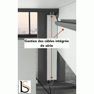 Bureau d'accueil SIGMA avec angle - Mobel Linea. - Blanc_3