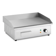 Plaque à snacker électrique 53 x 35 cm en acier inoxydable - surface lisse 3 000 w_3