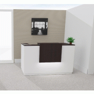 Bureau de réception accueil Delta Plus - Mobel Linea - 144, Wenge, Blanc, Oui_0